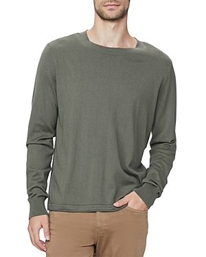 Paige Chaplin Organic Cotton & Wool Crewneck Sweater In Forest Shadow