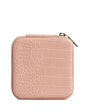 Ted Baker Hazelli Croc Embossed Faux Leather Jewelry Case