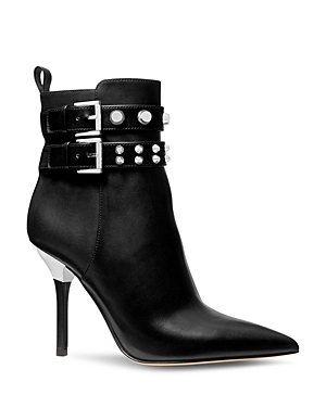UPC 196238078512 product image for Michael Michael Kors Women's Amal Buckled Studded Ankle Booties | upcitemdb.com