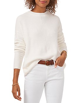 Vince Cotton And Cashmere Sweater in White Womens Jumpers and knitwear Vince Jumpers and knitwear 
