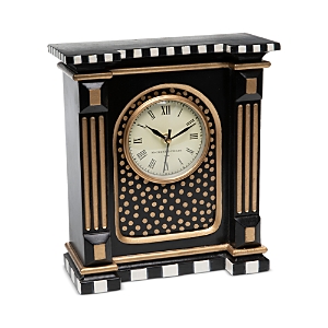 Shop Mackenzie-childs Courtly Check Mantel Clock In Multi
