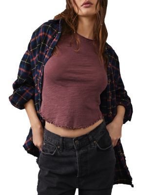 Free People Be My Baby Tee In Acai