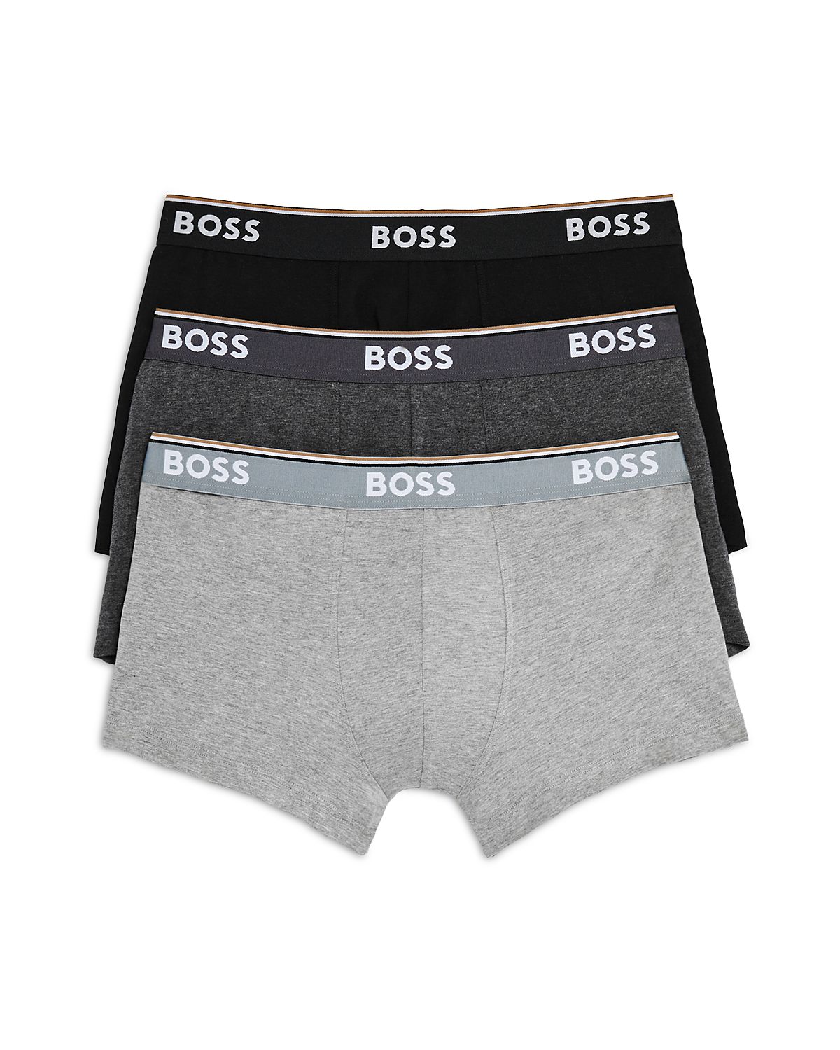 Boss Power Cotton Blend Trunks, Pack of 3