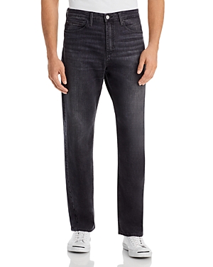 Frame Straight Fit Jeans in Black Oak Gray