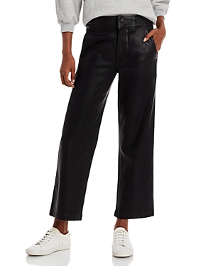 Paige Nellie High Rise Cropped Wide Leg Jeans In Bf Luxcoat In Bf Luxcoat