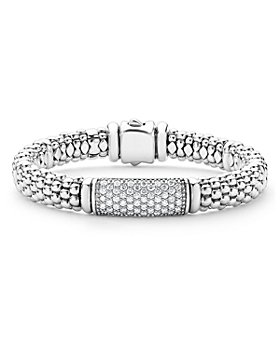 LAGOS - Sterling Silver Signature Caviar Diamond Bracelet