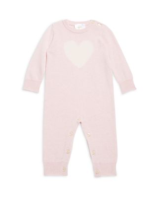 Bloomie's Baby - Girls' Heart Graphic Cashmere Coverall - Baby