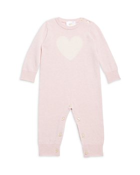 Bloomie's Baby - Girls' Heart Graphic Cashmere Coverall - Baby