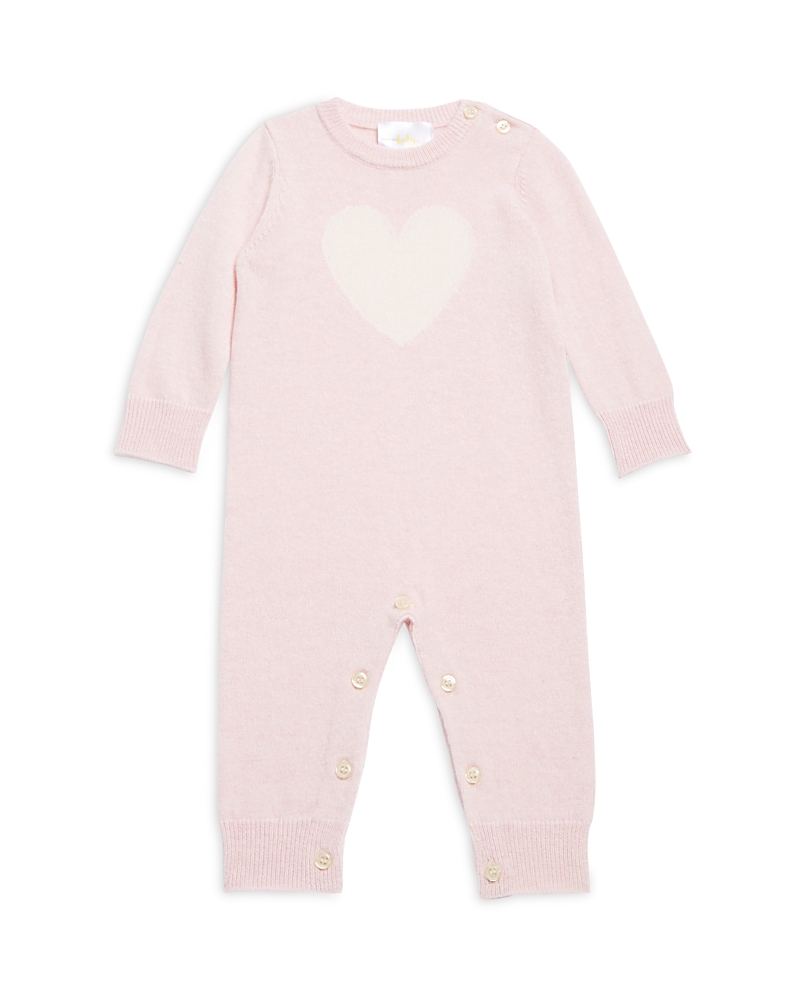 Bloomie's Baby Girls' Heart Graphic Cashmere Coverall - Baby