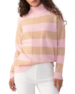 striped turtleneck tunic