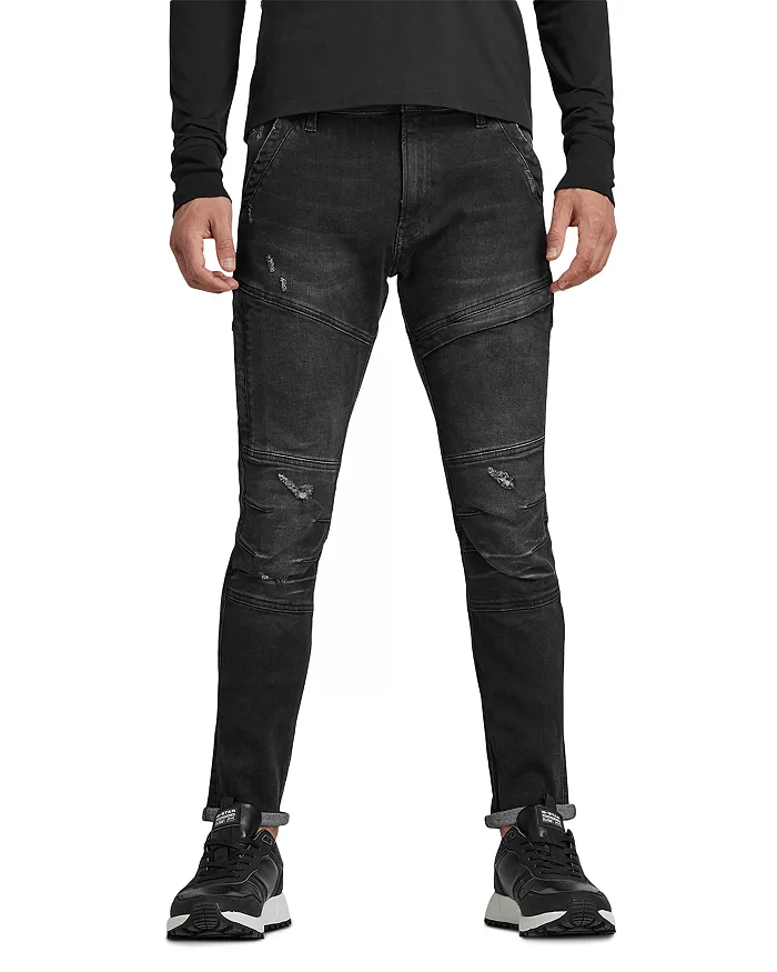 G-STAR RAW Rackam 3D Skinny Jeans in Medium Gray