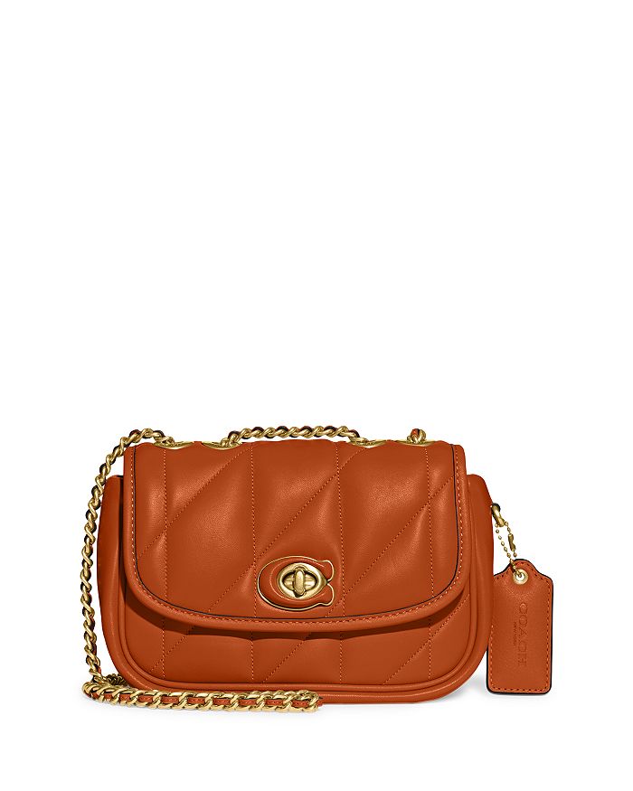 COACH Quilted Pillow Madison Shoulder Bag with Chain Strap - Macy's