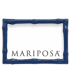 Mariposa Bamboo-look 4 X 6 Frame In Blue