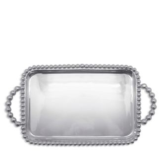 Mariposa Pearled Medium Service Tray | Bloomingdale's Home