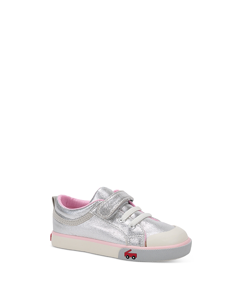 See Kai Run Kristin Metallic Sneaker In Silver