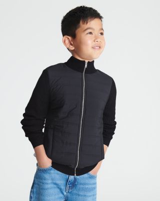REISS - Boys' Trainer Cotton Blend Jacket - Big Kid