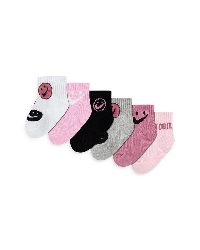 Nike Boys' Smile Ankle Socks, Set of 6 - Baby | Bloomingdale's