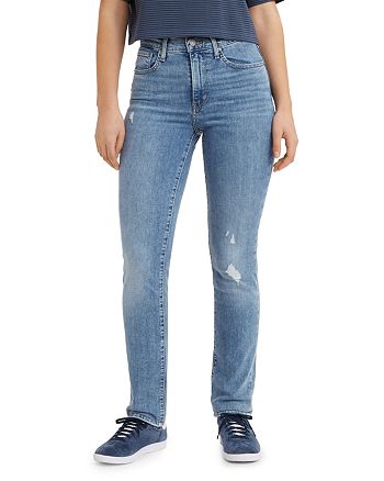 Levi's 724 High Rise Straight Leg Jeans in Keep It Simple | Bloomingdale's