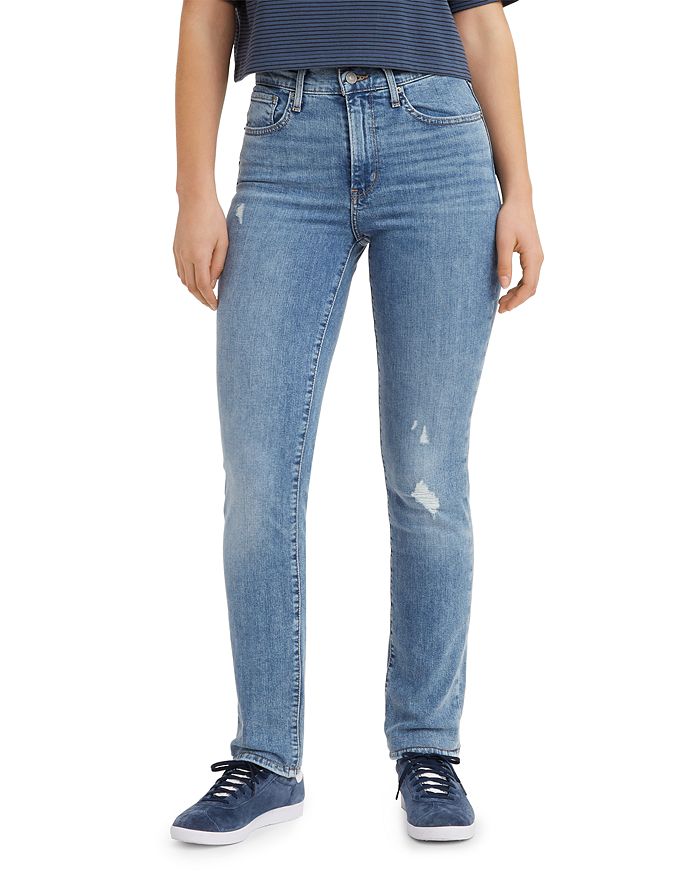 Levi's 724 High Rise Straight Leg Jeans in Keep It Simple