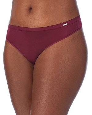 Le Mystere Infinite Comfort Thong In Dark Cherry