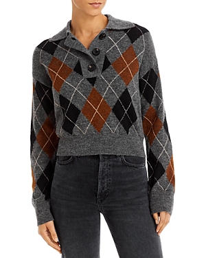 RAILS SHAE ARGYLE CROPPED jumper