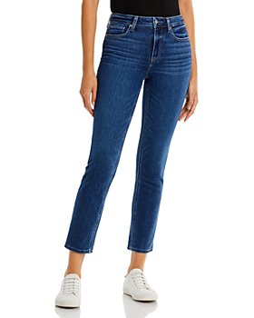 PAIGE - Cindy High Rise Ankle Straight Jeans in Suncrest