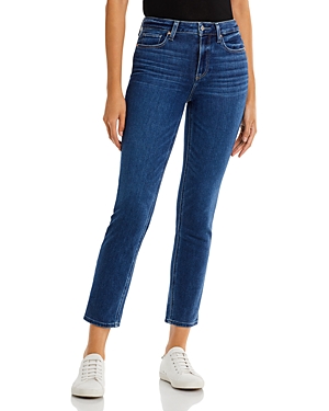 Shop Paige Cindy High Rise Ankle Straight Jeans In Suncrest