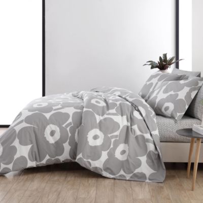 Unikko Blue Comforter Set, Full/Queen