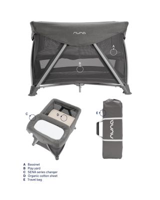 SENA™ aire Play Yard & Travel Crib + SENA™ series changer