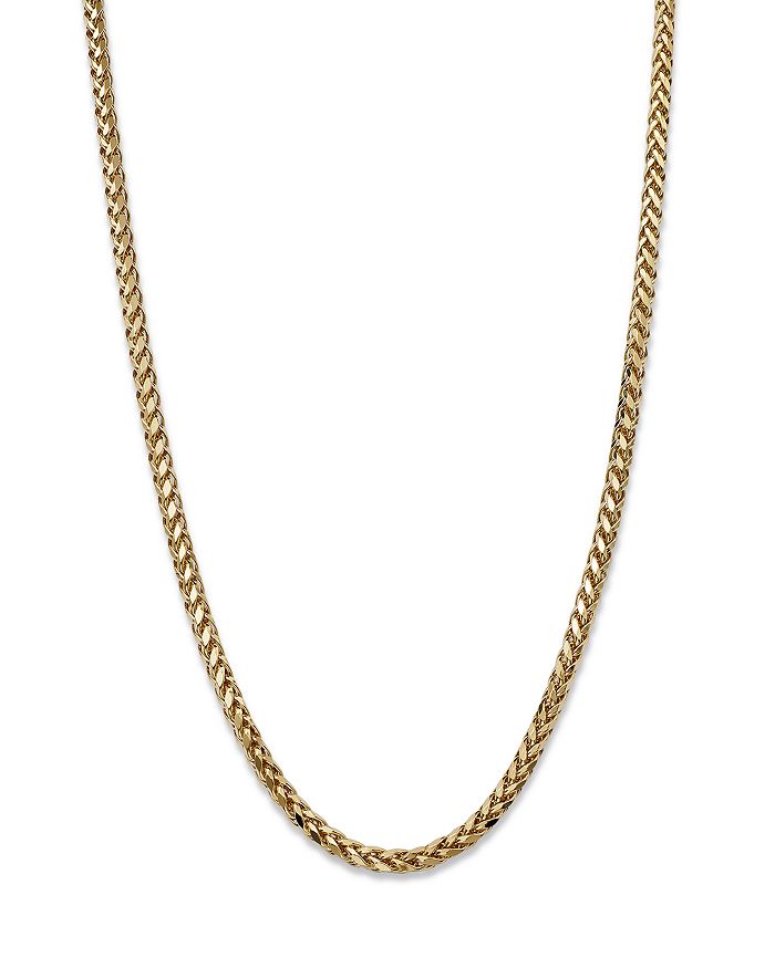 Bloomingdale's - Men's Wheat Link Chain Necklace in 14K Yellow Gold, 24" - 100% Exclusive