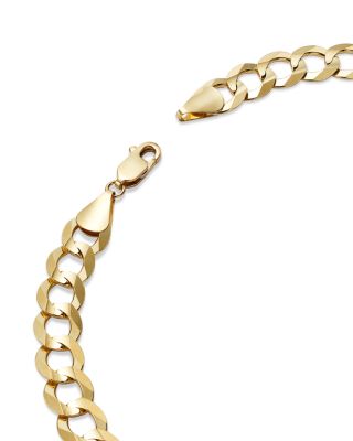 Men's Comfort Curb Link Chain Necklace in 14K Yellow Gold, 22" 