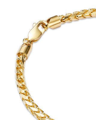 Men's Franco Link Chain Bracelet in 14K Yellow Gold 