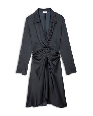 Rozo Twist Front Satin Dress