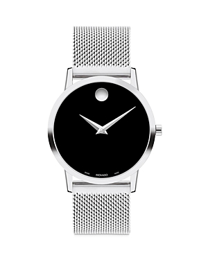 Shop Movado Museum Classic Watch, 33mm In Black/silver