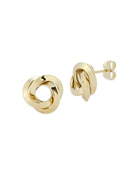 Bloomingdale's - Polished Love Knot Stud Earrings in 14K Yellow Gold - 100% Exclusive