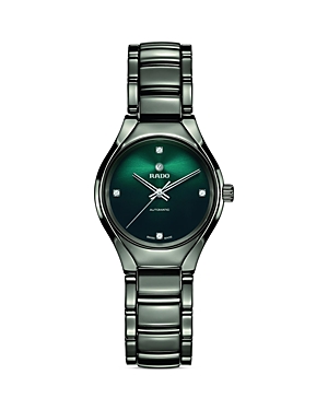 Shop Rado True Watch, 30mm In Green/gray