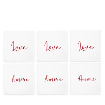 VIETRI - Papersoft Love/Amore Disposable Cocktail Napkins, Pack of 20 Brand Name