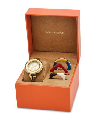 ★月の満ち欠けと暮らす★TORY BURCH MILLER MOON WATCH Tory Burch Womens Miller Moon Phase Watch, White MOP Dial