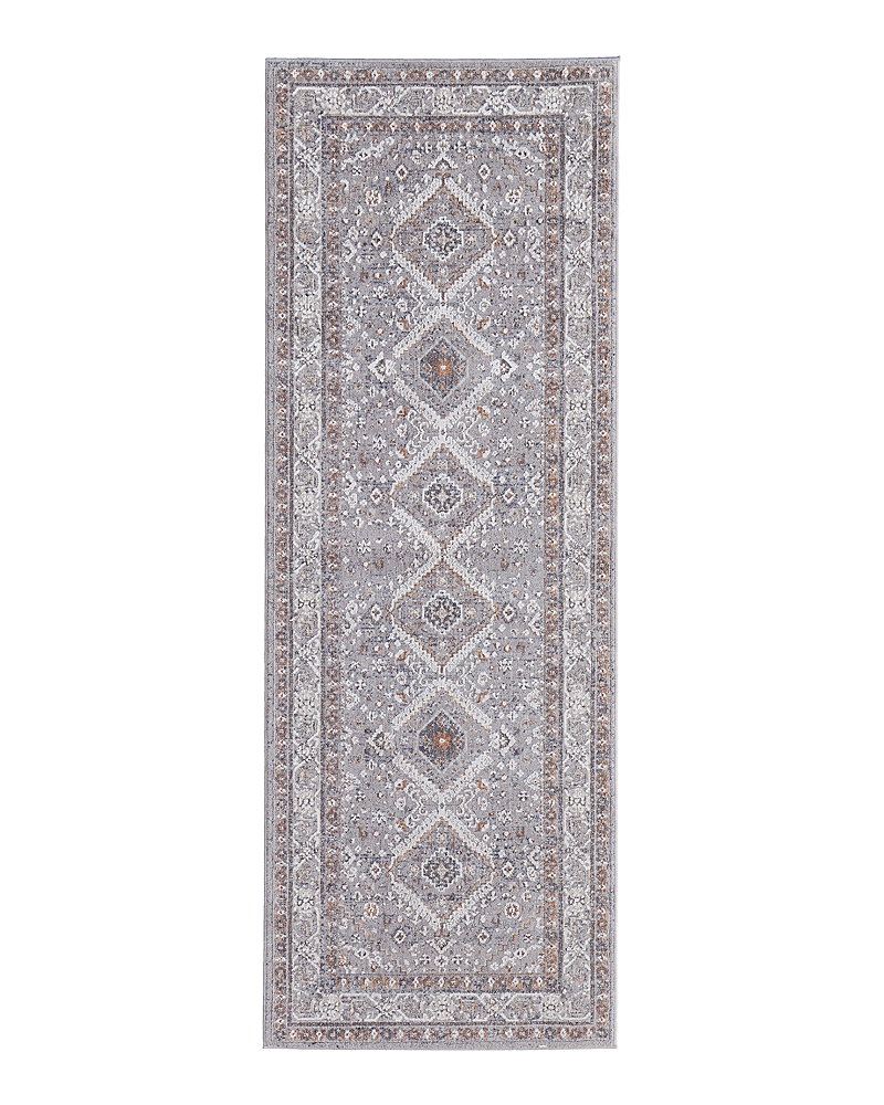 Feizy Francisco 39gbf Runner Area Rug, 2'10 X 8' In Gray Rust