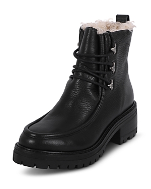 Gentle Souls By Kenneth Cole Bristol Wallaby Faux Shearling Lined Boot In Black