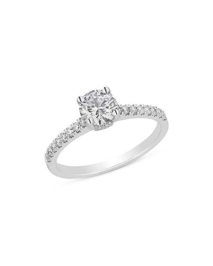 Bloomingdale's - Certified Diamond Engagement Ring Collection in 18K White Gold, 0.70-2.25 ct. t.w. - 100% Exclusive