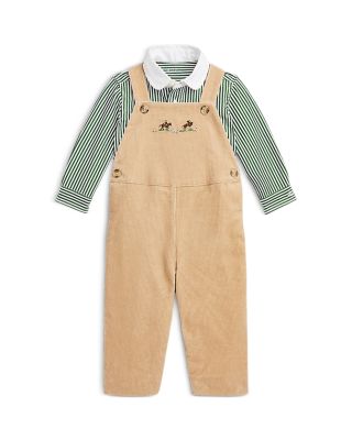 Ralph Lauren Boys Poplin Shirt Corduroy Overalls Set Baby Bloomingdale s