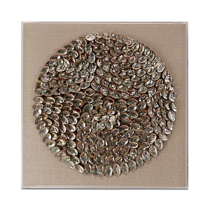 Jamie Young Thailand Shell Wall Art In Taupe
