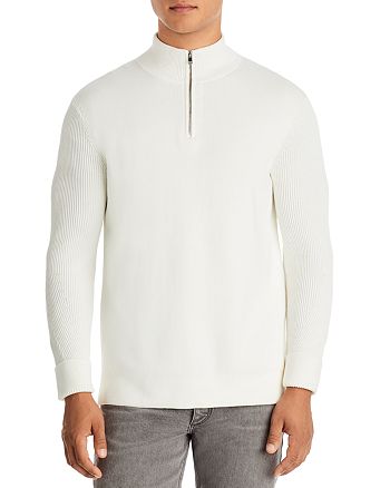 Theory - Walton Organic Cotton Quarter Zip Sweater - 100% Exclusive