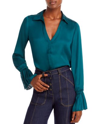 PAIGE Abriana Bell Sleeve Blouse | Bloomingdale's
