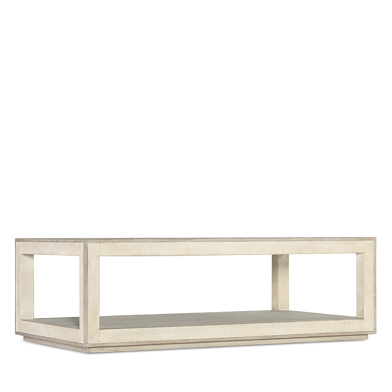 Hooker Furniture Cascade Collection Rectangular Cocktail Table In Chalk