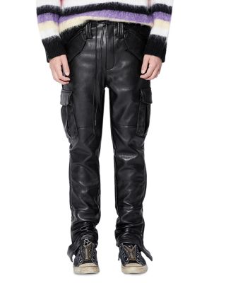 RTA - Otis Relaxed Fit Vegan Leather Pants