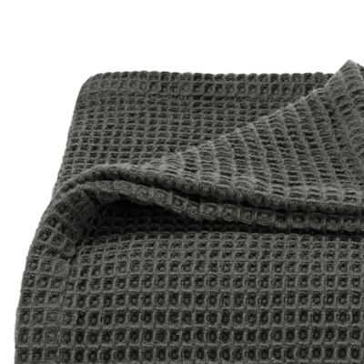Waffleweave Charcoal Blanket, Full/Queen