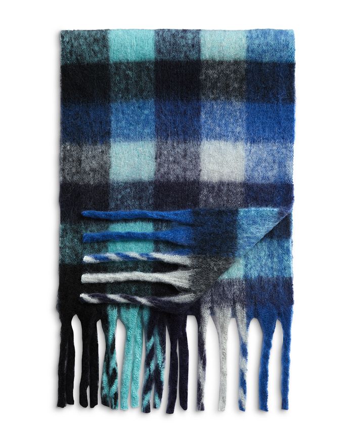 The Men's Store at Bloomingdale's Checked Boucle Scarf 100 Exclusive