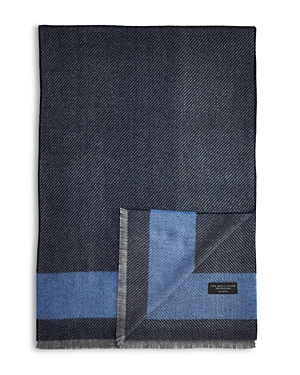 The Men's Store At Bloomingdale's Diagonal Twill Scarf - 100% Exclusive In Navy